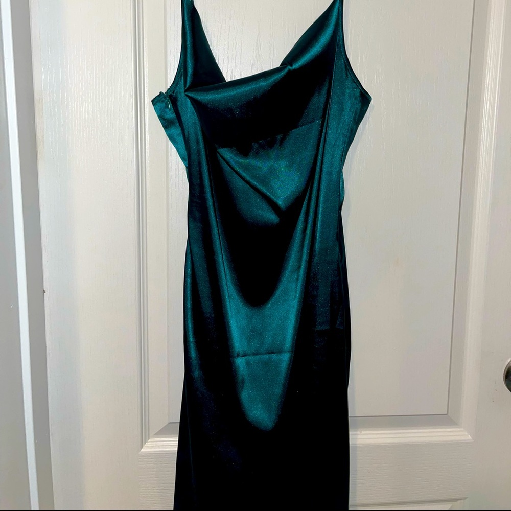 New Shein Stain Green Mini Dress